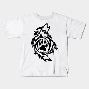 Tribal wolf n ° 2 Kids T-Shirt